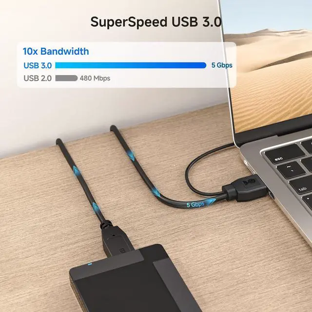 Alt view image 3 of 7 - 5Gbps Micro USB 3.0 to USB Splitter Cable - 20 Inches, Micro-B 3.0 to Dual USBA for Data and Extra Power, MicroUSB 3.0 to USBA Y Cable