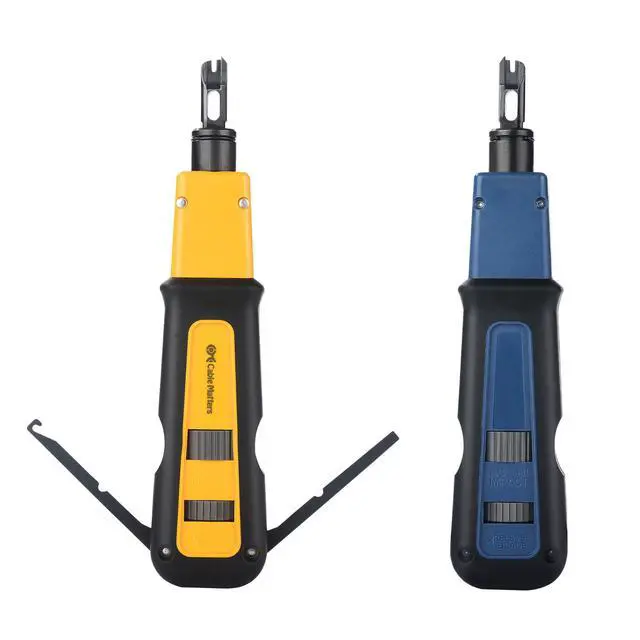 Alt view image 7 of 7 - Punch Down Tool with 110 & 66 Blade, RJ45 Ethernet Punch Tool, Keystone Punchdown Device for Cat 8/7/6A, Cat 6, Cat5e/5 Network