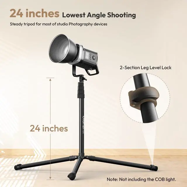 Alt view image 4 of 7 - T270 Light Stand - 8.8FT/270cm Adjustable Photography Light Stand Tripod, Aluminum Portable Studio Lighting Stand for Softbox, LED Video Light, Reflector, Strobe, Photo Video Photography