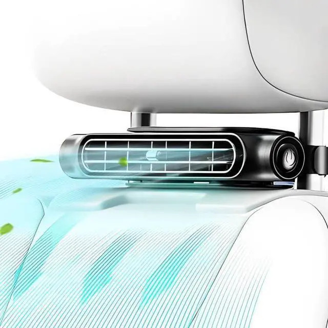 Main image of Car Fan for Driver and Passenger's Seat - Mini Portable USB Backseat Cooling Fan Kids Baby Quiet headrest Neck Fan Accessories with 3 Adjustable Wind Speeds for All Cars Vehicle Jeep Van RV Truck