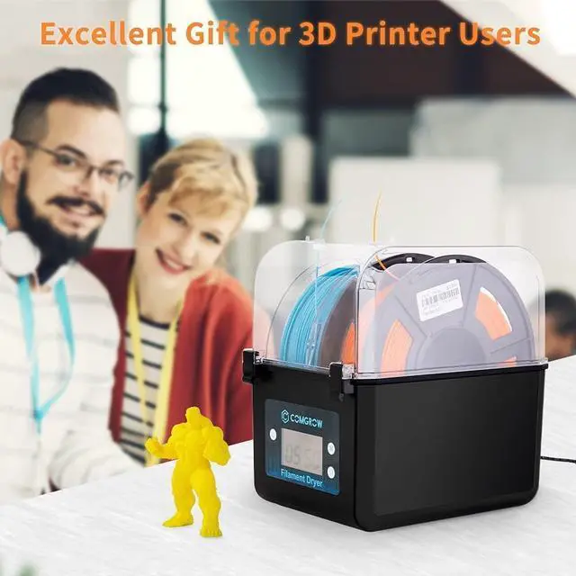 Alt view image 7 of 7 - Filament Dryer, Upgraded Filament Dry Box, Large-Capacity 3D Filament Dehydrator for 2KG Filament, Compatible with 1.75mm, 2.85mm Filament and PLA PETG TPU ABS Material