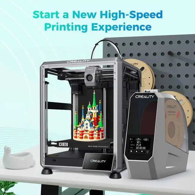Alt view image 7 of 7 - Official Filament Dryer, Space Pi Filament Dryer, 360° Fast Heating 3D Printer Filament Dry Box, Filament Storage with 110W PTC Heater LCD Touch Screen One-Key Set