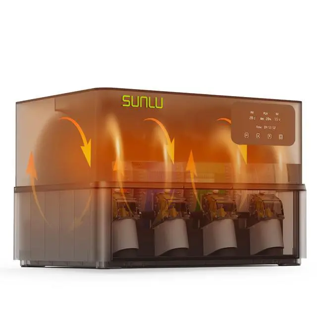 Alt view image 2 of 7 - AMS Heater, Compatible with Bambu Lab AMS Gen 1, Drying While Printing Filament Dryer, 70°C Efficient Heating, Simple Installation, Smart Humidity Control & 4-Spool Large Capacity