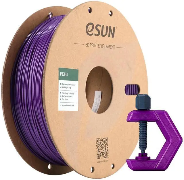 Main image of PETG Filament 1.75mm, 3D Printer Filament PETG, Dimensional Accuracy +/- 0.05mm, 1KG Spool (2.2 LBS) 3D Printing Filament for 3D Printers, Solid Purple