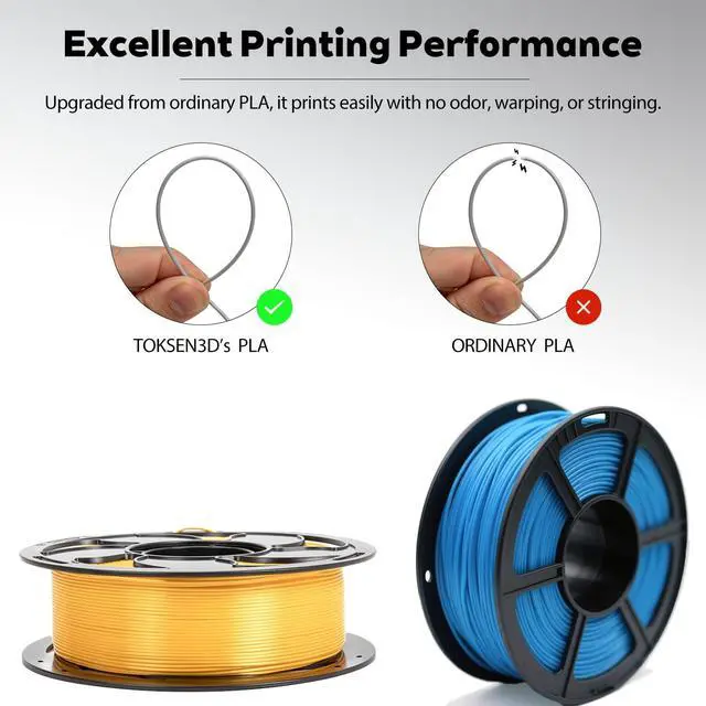 Alt view image 6 of 7 - Metal Wine Red PETG Filament 1.75mm High Intensity 3D Printer Filament, 1kg (2.2lbs) Spool Toughness Enhanced Metallic PETG 3D Printing Filament Beginner Friendly