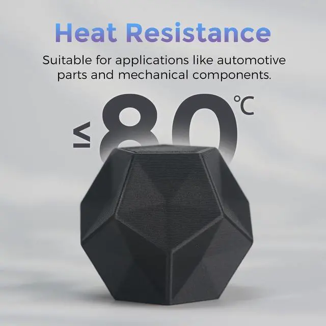 Alt view image 3 of 7 - Carbon Fiber PETG Filament 1.75mm Black, Reinforced 3D Printer Filament 1kg, Lightweight & High-Strength PETG-CF Filament, Strong & Easy to Print