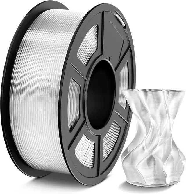 Main image of PETG Filament 1.75mm 1KG, 3D Printer Filament PETG Transparent, Strong Toughness, 1KG(330M) Filament High Precision, Dimensional Accuracy ±0.02mm, Transparent