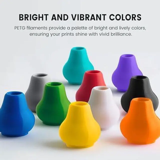 Alt view image 4 of 7 - PETG Filament 1.75mm 1KG, 3D Printer Filament PETG Transparent, Strong Toughness, 1KG(330M) Filament High Precision, Dimensional Accuracy ±0.02mm, Transparent