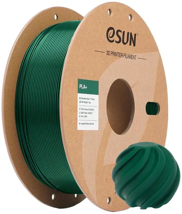 Main image of PLA+ Filament 1.75mm, 3D Printer Filament PLA Plus, Dimensional Accuracy +/- 0.03mm, 1KG Spool (2.2 LBS) 3D Printing Filament for 3D Printers, Pine Green