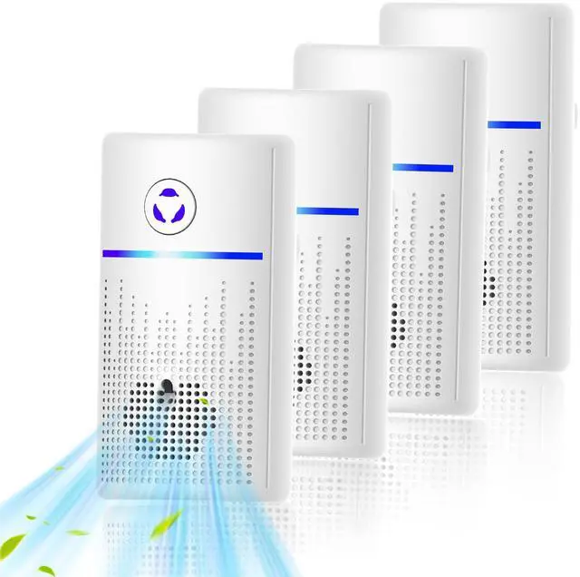 Main image of Air Ionizers for Home 4-Pack, Plug-in Air Purifier Ozone-Free & Filterless, Eliminates Pet Odors from Litter Box, Kitchen, Whisper-Quiet Portable Design for Home Bedroom Office