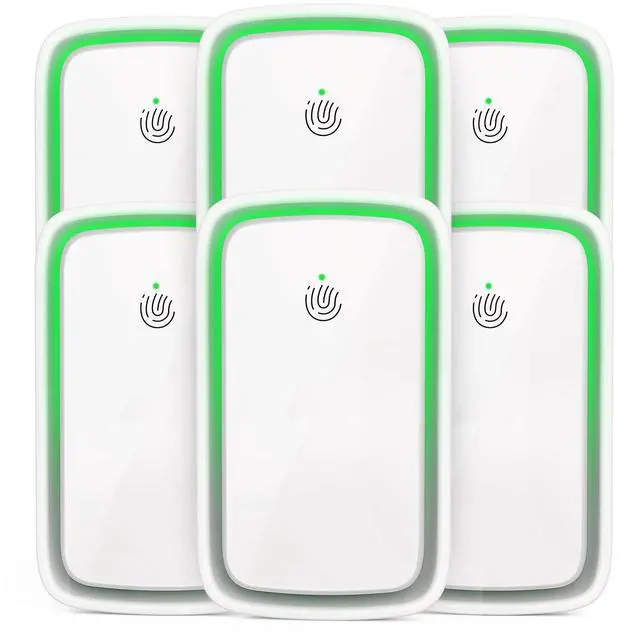 Main image of Air Purifiers Plug In 6 Pack, Negative Ion Air Ionizers with 3 Adjustable Modes for Home, Family, Bedroom, Kitchen, Compact Air Odor Eliminator for Pet Dander, Dust, Smoke, Small Ionic Air Purifier