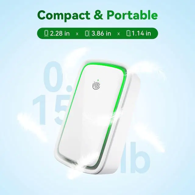 Alt view image 5 of 7 - Air Purifiers Plug In 6 Pack, Negative Ion Air Ionizers with 3 Adjustable Modes for Home, Family, Bedroom, Kitchen, Compact Air Odor Eliminator for Pet Dander, Dust, Smoke, Small Ionic Air Purifier