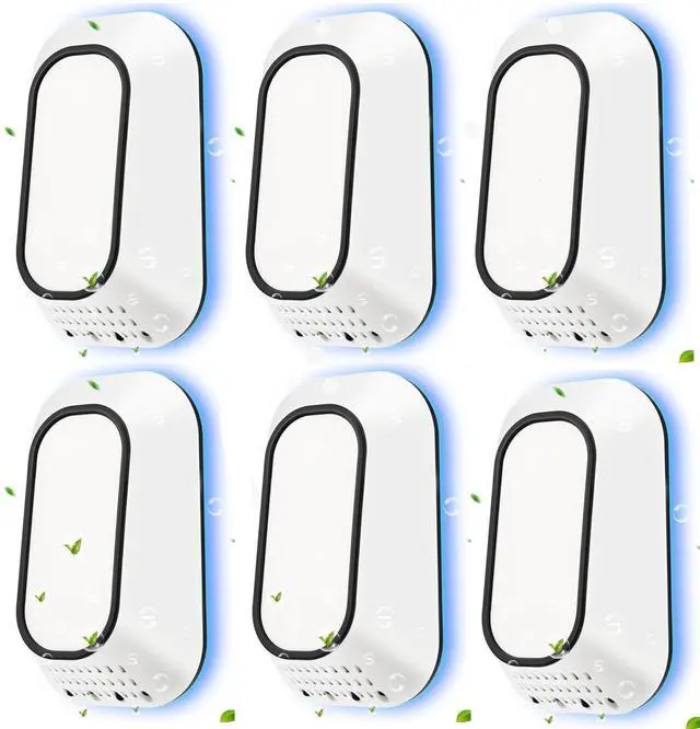 Main image of 6Pack Negative Ion Air Purifier Plug in,Ionic Air Ionizer for Home Bedroom Office,Mini Air Purifier for Pets Smoke Dust,Ultra Quiet <20dB Low Energy 2W, Small Mini Air Freshener