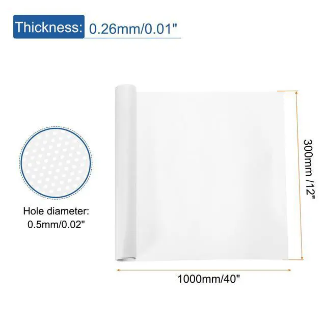 Alt view image 2 of 5 - PC Dust Filter Roll, 300x1000x0.5mm PVC Computer Case Cooler Dustproof Mesh Cover Fan Grills for Computer Case Speakers, White