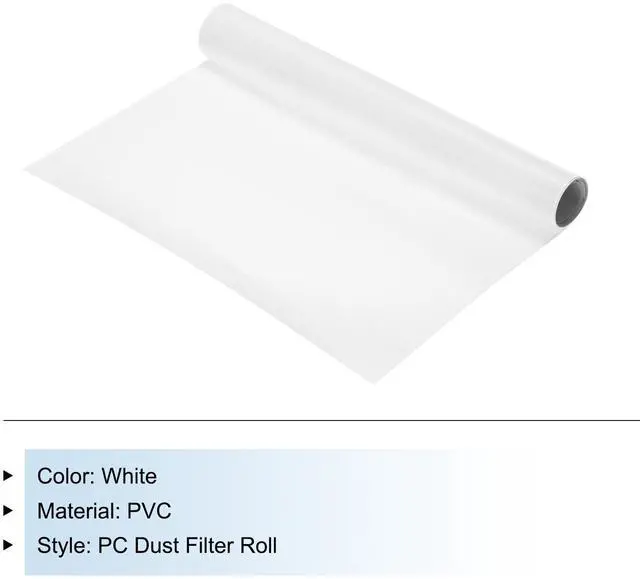 Alt view image 3 of 5 - PC Dust Filter Roll, 300x1000x0.5mm PVC Computer Case Cooler Dustproof Mesh Cover Fan Grills for Computer Case Speakers, White