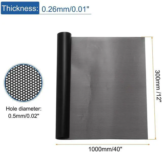 Alt view image 2 of 5 - PC Dust Filter Roll, 300x1000x0.5mm PVC Computer Case Cooler Dustproof Mesh Cover Fan Grills for Computer Case Speakers, Black