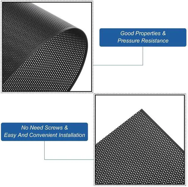 Alt view image 4 of 5 - PC Dust Filter Roll, 300x1000x0.5mm PVC Computer Case Cooler Dustproof Mesh Cover Fan Grills for Computer Case Speakers, Black