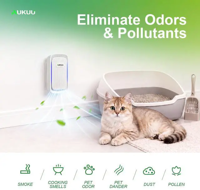 Alt view image 3 of 7 - Air Ionizers (4 Pack- Plug In Negative Ion Air Purifiers - Quiet Air Freshener for Home, Bedroom, Office, Basement - Portable Air Purifier Odor, Smoke, Dust, Pet Smell - Mini Air Cleaner White