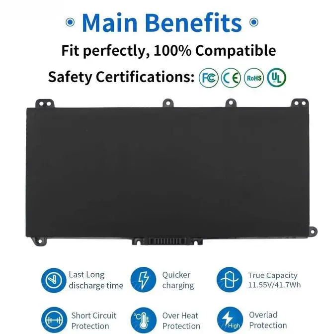 Alt view image 4 of 7 - HSTNN-LB8L HT03XL L11119-855 Laptop Battery Replacement Fit for HP Pavilion 14-CE 15-CS 15-DA 250 255 430S G7 Series HSTNN-IB8OL HSTNN-DB8SL HSTNN-DB8R HSTNN-IB8O HSTNN-UB7J HTO3XL