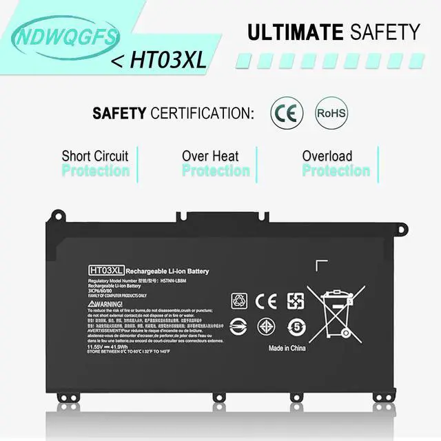 Alt view image 7 of 7 - HT03XL L11119-855 Laptop Battery for HP Pavilion 15 17 Series Replacement for Pavilion 15-CS, 15-DA, 15-DB, 17-by, 14-CE Models Compatible with HSTNN-UB7J, HSTNN-DB8R, HT03041XL