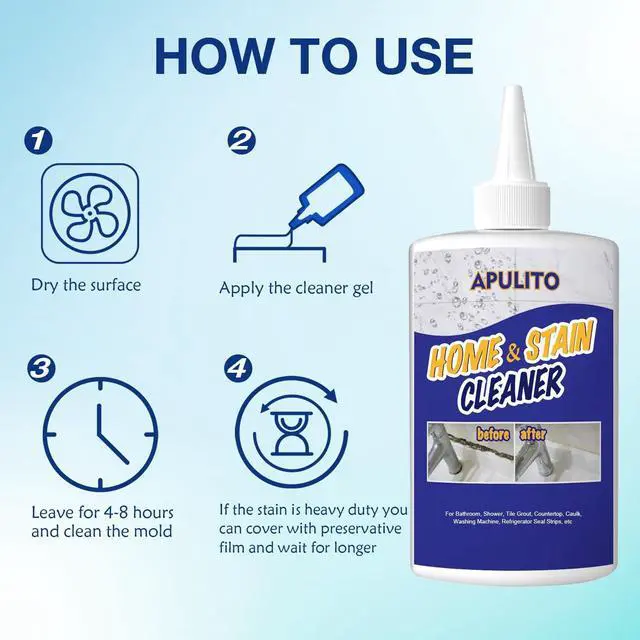 Alt view image 5 of 7 - Household Cleaner Gel for Bathroom Shower Kitchen Tile Grout, Sinks Countertops 10 Fl Oz (Pack of 1)