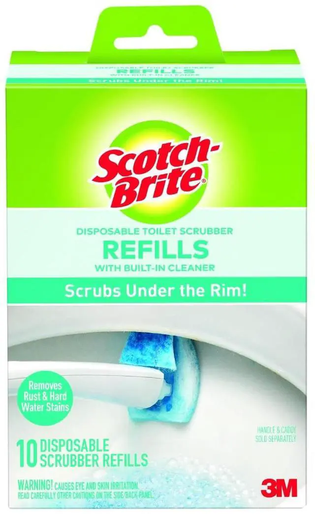 Main image of Disposable Toilet Scrubber Refills, Removes Rust & Hard Water Stains, 10 Disposable Refills Blue