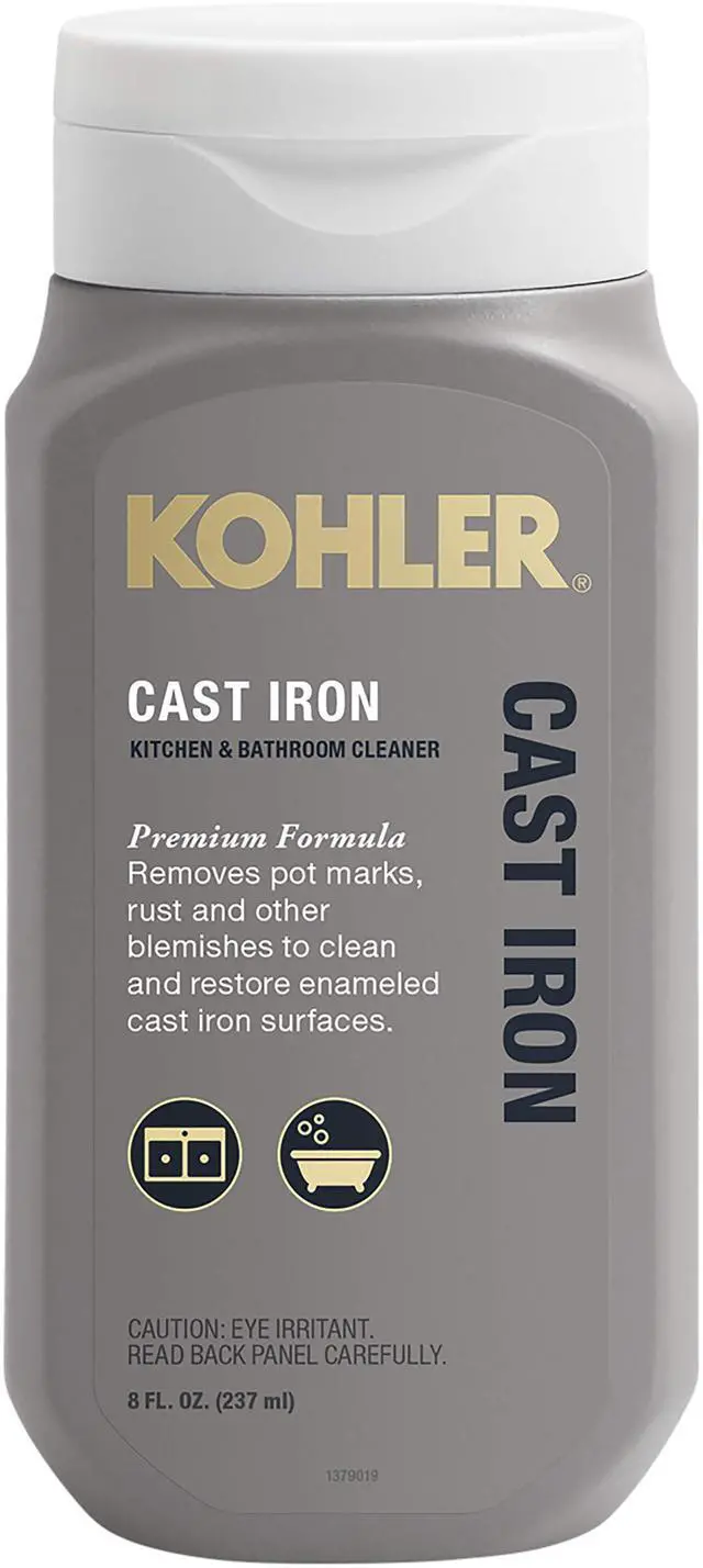 Main image of K-23725-NA Cast Iron Cleaner, For Kitchen and Bathroom, 8 oz Bottle, Non-abrasive Cream-based Cleaner