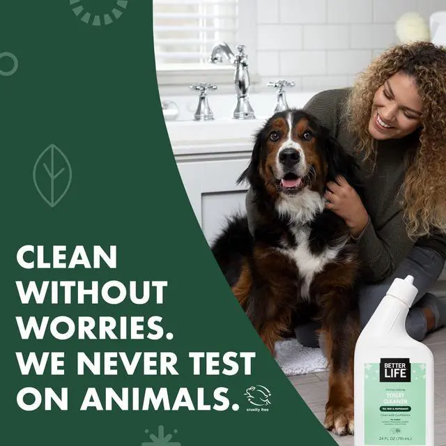 Alt view image 4 of 7 - Toilet Bowl Cleaner, Plant-based, Stain & Odor Remover, Tea Tree & Peppermint Scent Cleaning Gel, Liquid Bathroom Cleaners for Household, 24 Oz, Pack of 2