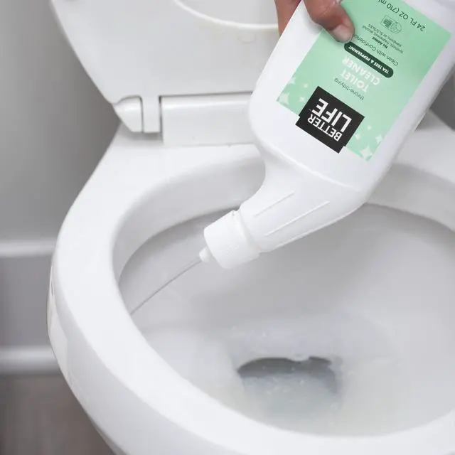 Alt view image 5 of 7 - Toilet Bowl Cleaner, Plant-based, Stain & Odor Remover, Tea Tree & Peppermint Scent Cleaning Gel, Liquid Bathroom Cleaners for Household, 24 Oz, Pack of 2