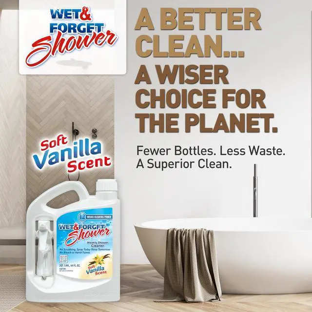 Alt view image 7 of 7 - Shower Cleaner Weekly Application Requires No Scrubbing, Bleach-Free Formula, 64 Ounce (Pack of 1)