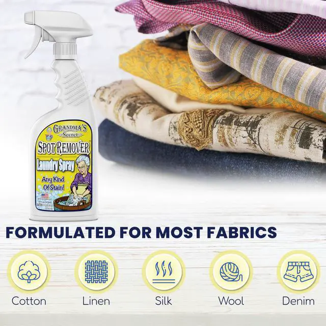 Alt view image 4 of 6 - Spot Remover Laundry Spray - Chlorine, Bleach and Toxin-Free for Clothes - Fabric Stain Remover Removes Oil, Paint, Blood and Pet Stains - 16 oz & 2 oz Combo, DuoPack