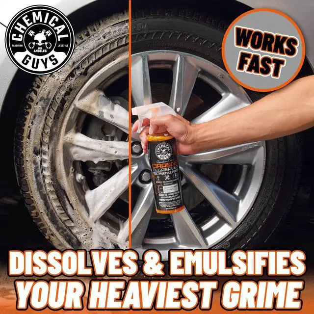 Alt view image 2 of 7 - Signature Series Orange Degreaser Spray - Heavy Duty All Purpose Cleaner for Engines, Tires, Undercarriages, Tools and More, Professional Strength, Breaks Down Grease, Oil & Grime, 16 oz