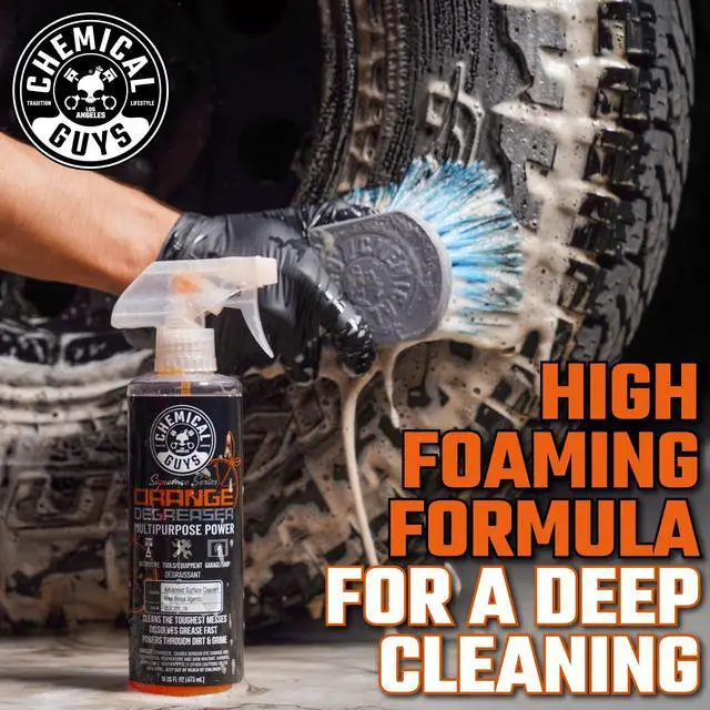 Alt view image 4 of 7 - Signature Series Orange Degreaser Spray - Heavy Duty All Purpose Cleaner for Engines, Tires, Undercarriages, Tools and More, Professional Strength, Breaks Down Grease, Oil & Grime, 16 oz