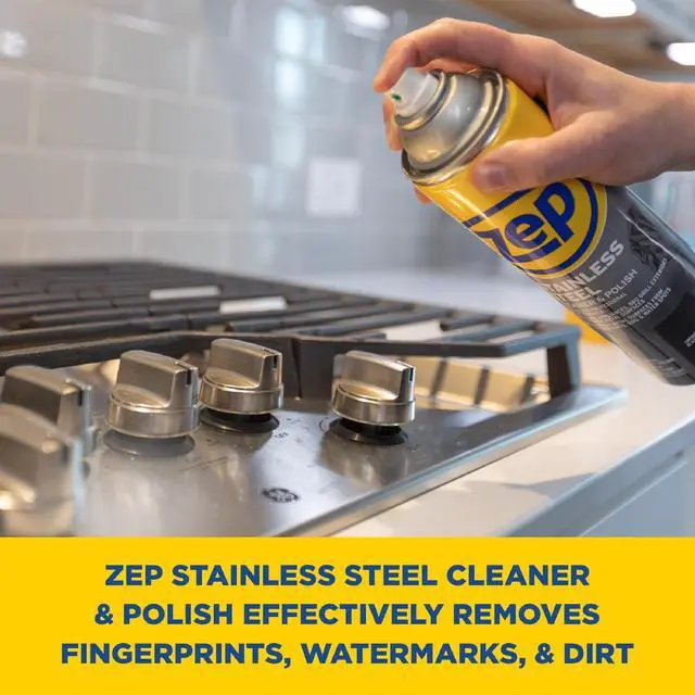 Alt view image 6 of 7 - Stainless Steel Cleaner and Polish 14 ounces - ZUSSTL14 - Protects Metal Surfaces from Fingerprints, Soil and Waterspots