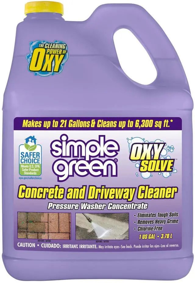 Main image of Oxy Solve Concrete and Driveway Pressure Washer Cleaner, Purple, Unscented, 128 Fl.Oz
