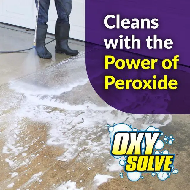 Alt view image 2 of 7 - Oxy Solve Concrete and Driveway Pressure Washer Cleaner, Purple, Unscented, 128 Fl.Oz