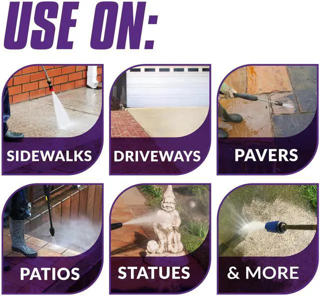 Alt view image 5 of 7 - Oxy Solve Concrete and Driveway Pressure Washer Cleaner, Purple, Unscented, 128 Fl.Oz