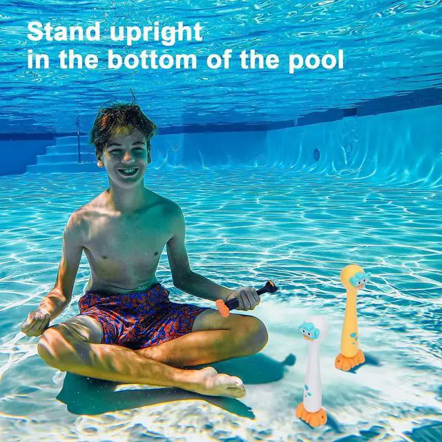 Alt view image 5 of 7 - Summer Pool Toys Underwater Diving Games Dive Sticks Duck 3-Pack