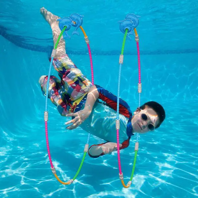 Alt view image 6 of 7 - Pool Toys for Kids, 2-Pack Underwater Sports Swim Thru Rings for Kid, Ideal Pool Games Swiming Rings Toy for Boys/Girls Aged 5, 6, 7, 8, 9, 10, 11,12