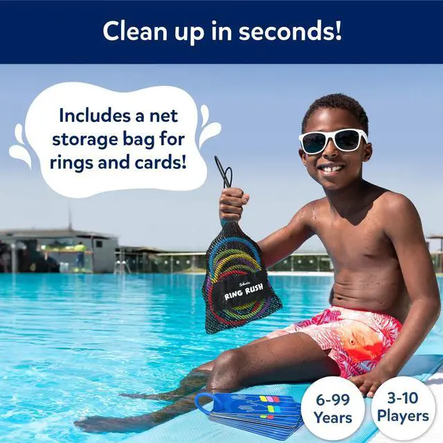 Alt view image 6 of 7 - Ring Rush Diving Toys Underwater Search & Find Game, Pool Diving Rings, Swimming Pool Toys for Kids, Summer Outdoor Water Games, Gift for Boys & Girls Ages 6, 7, 8, 9 & Up