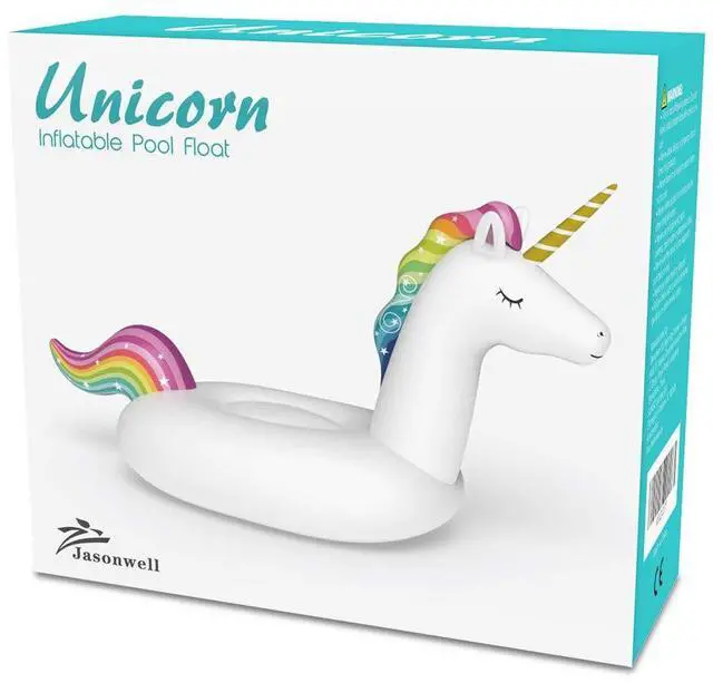 Alt view image 6 of 6 - Big Inflatable Unicorn Pool Float Floatie Ride On with Fast Valves Large Rideable Blow Up Summer Beach Swimming Pool Party Lounge Raft Decorations Toys for Kids Adults