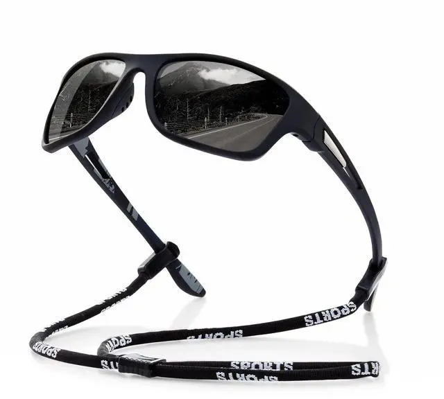 Main image of Polarized Sports Sunglasses for Men: UV400 Protection Glasses Wrap Around Goggles for Driving Fishing