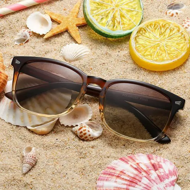 Alt view image 3 of 7 - Polarized Sunglasses for Women Classic Retro Style UV400 Protection