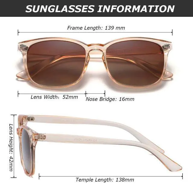 Alt view image 5 of 7 - Polarized Sunglasses for Women Classic Retro Style UV400 Protection