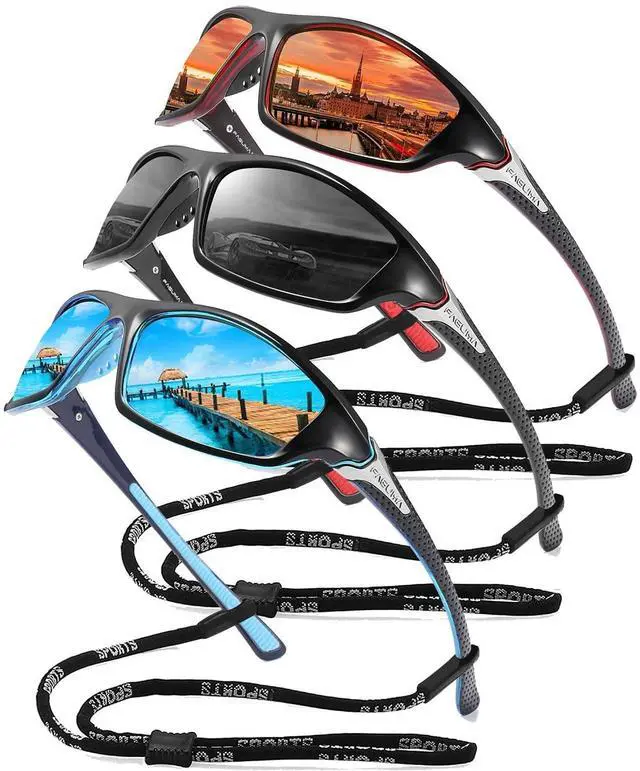 Main image of Sports Polarized Sunglasses For Men Cycling Driving Fishing UV400 Protection