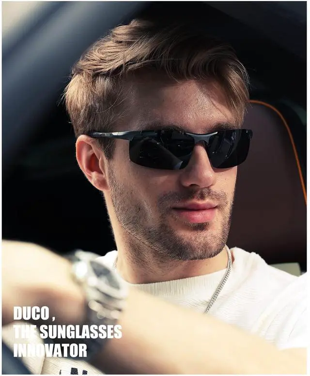 Alt view image 2 of 7 - Mens Sports Polarized Sunglasses UV Protection Sunglasses for Men 8177s