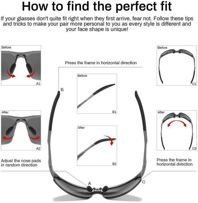 Alt view image 6 of 7 - Mens Sports Polarized Sunglasses UV Protection Sunglasses for Men 8177s
