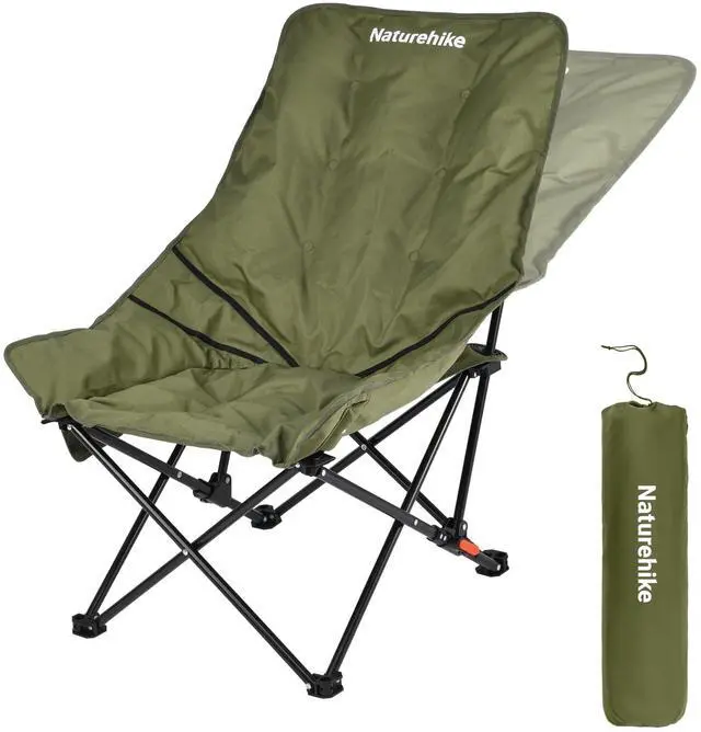 Main image of Seastar Padded Camping Chair, Oversized 2-Position Adjustable Folding Chair, Portable Camp Chair with Side Pocket & Carry Bag