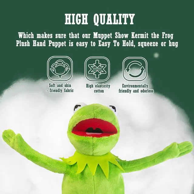 Alt view image 4 of 5 - Kermit The Frog Plush, Soft Frog Plush Doll, Halloween Christmas Thanksgiving Gift Ideas for Boys and Girls- 16 Inches