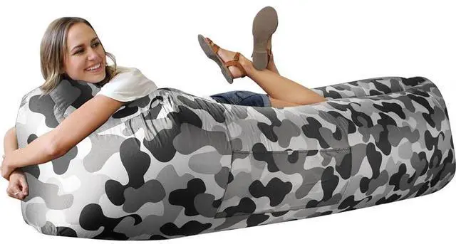 Main image of Inflatable Lounger Air Sofa Hammock-Portable,Water Proof& Anti-Air Leaking Design-Ideal Couch for Backyard Lakeside Beach Traveling Camping Picnics & Music Festivals (Camouflage)